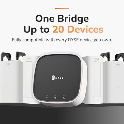 RYSE SmartBridge Hub for Smart Blinds & Curtains | for RYSE SmartShade & SmartCurtain | Compatible with Alexa, Google Home & Apple HomeKit | Remote Control, Groups, Routines | Up to 20 Devices