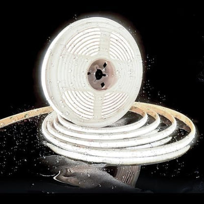 Pandery Outdoor LED Strip Lights,6000K Cool White,24V IP67 LED Strips,32.8FT/10M,CRI90+ Waterproof led cob Strip Light for Bathroom,Pool,Garden,Sauna Rooms(Power Not Included)