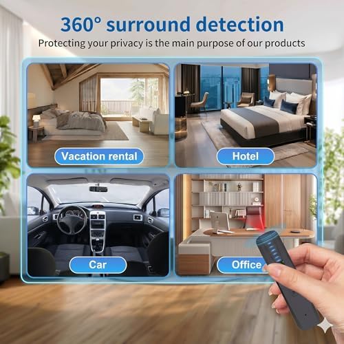 ZHENHAN Hidden Camera Detectors,GPS Tracker Detector & RF Signal (Black)