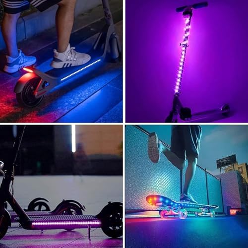 RUISHINE Battery Powered LED Strip Lights 13.2ft, LED Lights Battery Operated Color Changing Music Sync App Remote Control RGB USB Led for TV, Party, Room Decoration