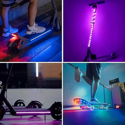 RUISHINE Battery Powered LED Strip Lights 13.2ft, LED Lights Battery Operated Color Changing Music Sync App Remote Control RGB USB Led for TV, Party, Room Decoration