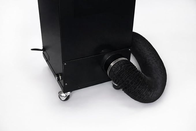 Extract-All Salon Pure Air 3 Ventilation System 350 CFM – Source Capture Exhaust for Nail Salon, Tattoo, Spa & Esthetician Workstations (SPA3, Black)
