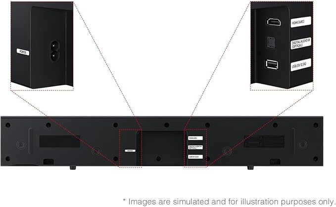 Samsung B-Series Soundbar HW-B400F 2.0ch with Built-in Bass, Compact TV Speaker, Clear Voice Upgrade for Movies, TV Shows, Music, Easy Setup Home Audio System