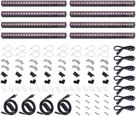 Barrina T5 Grow Lights for Greenhouses, 1FT 5W, Full Spectrum, 8 Packs