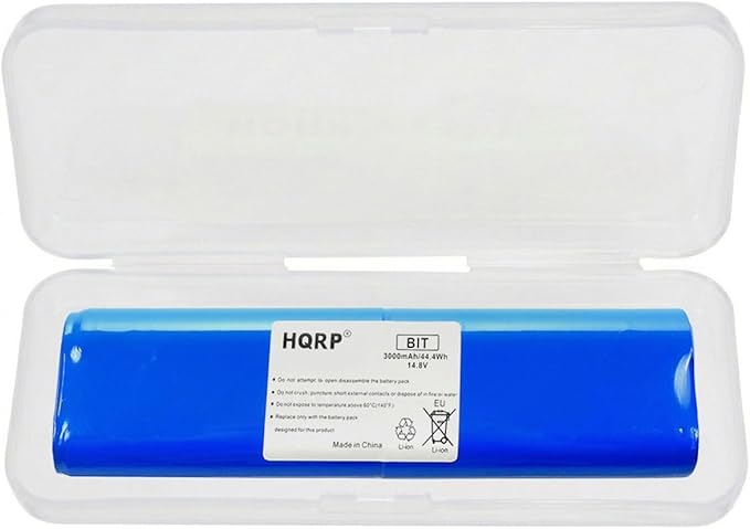 HQRP Battery Compatible with Bissell 1607381 SmartClean Robot Series 16051 1605 16052 16058 16059 1605A 1605R 1605W 1605C, 2142, 1974 19745 DIGIPRO Robotic Vacuum 14.8V 3000mAh