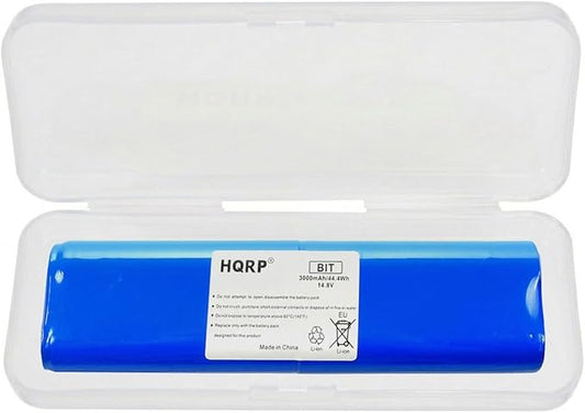 HQRP Battery Compatible with Bissell 1607381 SmartClean Robot Series 16051 1605 16052 16058 16059 1605A 1605R 1605W 1605C, 2142, 1974 19745 DIGIPRO Robotic Vacuum 14.8V 3000mAh