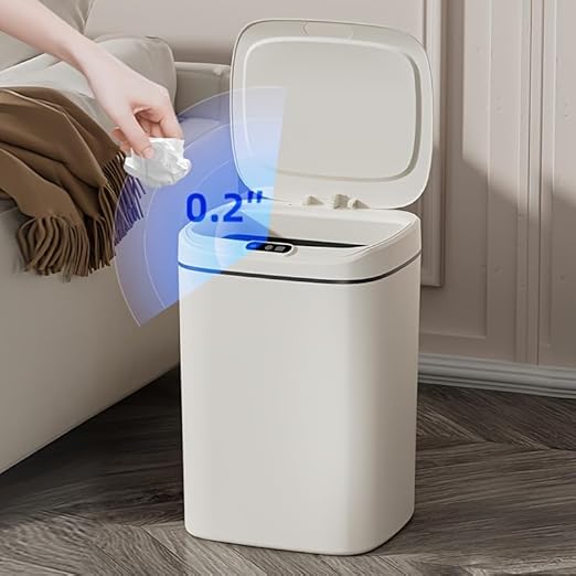 Smart Trash can, Easily Opened with a Wave of Your Hand, Tightly Sealed, Effectively Blocking Odors, Keeping The air Fresh, Stylish in Appearance, Sturdy and Durable, Easy to Clean. (Large)