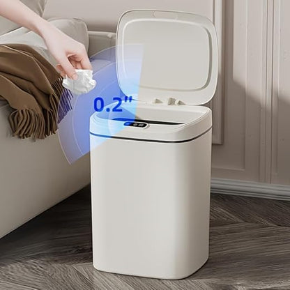 Smart Trash can, Easily Opened with a Wave of Your Hand, Tightly Sealed, Effectively Blocking Odors, Keeping The air Fresh, Stylish in Appearance, Sturdy and Durable, Easy to Clean. (Large)