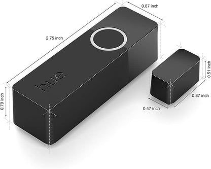 Philips Hue Secure Smart Contact Sensor, Black - 2 Pack - Made for Indoor Doors and Windows - Requires Hue Bridge - Works with The Hue App