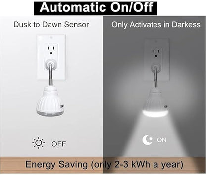Smart LED Light with Motion Sensor + Photocell Sensor