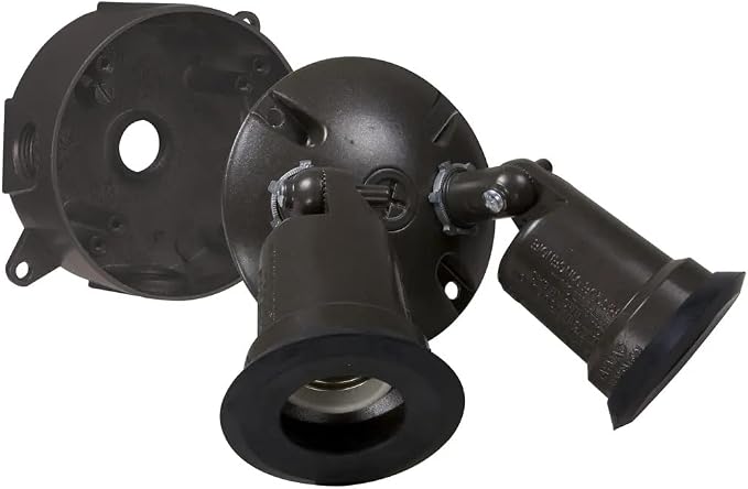Hubbell LT233Z Bell Traditional Outdoor Flood Light Kit, Bronze