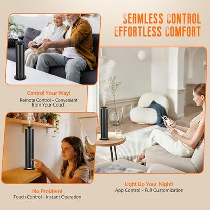 JEKAL Waterless Essential Oil Diffuser, Smart Cordless Scent Machine