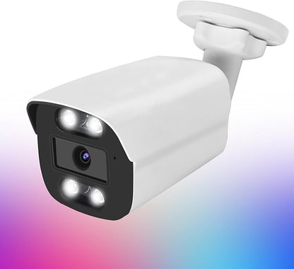 5MP PoE IP Color Night Vision Camera, Smart Dual Light Bullet Security IP Camera, Built-in Mic, 98ft Night Vision, 110°Wide Angle, Human Vehicle Detection