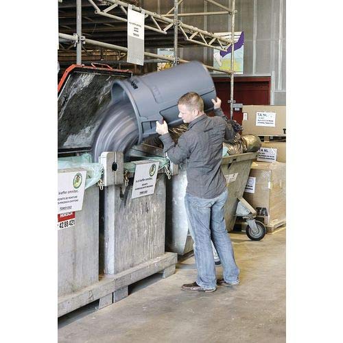 Rubbermaid Commercial Products BRUTE Heavy-Duty Round Garbage Can with Venting Channels, 44 Gallon, White, Waste Container for Landscapers/Construction Sites/Restaurants/Offices/Warehouses/Home