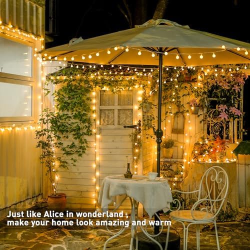 JMEXSUSS 100 LED Globe String Lights Indoor Bedroom, 33ft Classroom Lights (Pack of 2)