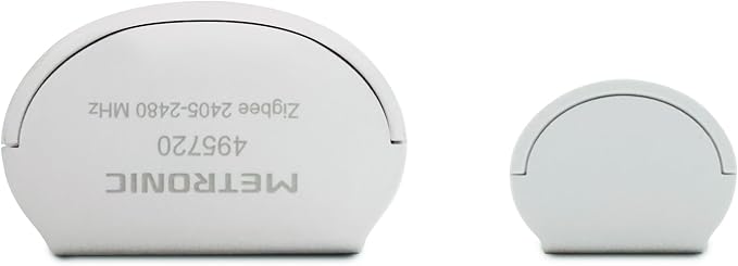 Metronic Zigbee Opening Detector Adhesive Mount Compatible with Home Stay App, Low Energy Consumption, Wi-Fi Connectivity, Penetration and Light Sensor - 495720