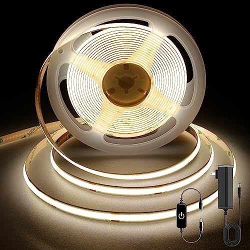 Pandry COB LED Strip Lights, 4000K Natural White, 3M/9.84FT