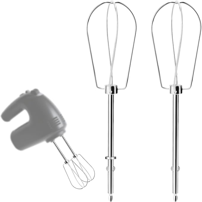 2pcs Hand Mixer Beaters Attachments Compatible with MX600B MX3200B MX1500W | Hand Mixer Beaters Attachments Compatible with MX Series Electric Hand Mixers for Cooking and Baking
