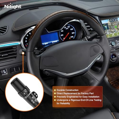 Nilight Turn Signal Switch Compatible with 2006-2013 Chevy Impala