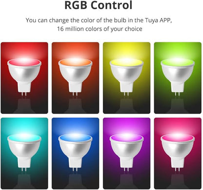 BENEXMART Tuya Zigbee 5W Smart Led Bulb, MR16 12V RGBCW Dimmable Spotlighting Compatible with Alexa Google Home, Tuya Zigbee Hub Required (1)