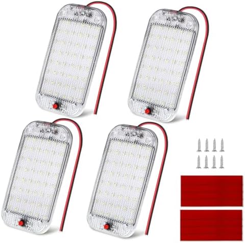 Nilight LED Dome Light 8PCS 6 Inch Interior Light White