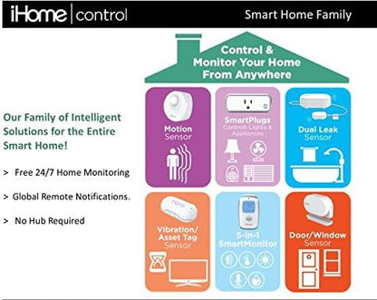 iHome iSP100 Wifi Outdoor Smart Plug, Water Resistant Featuring Alexa, Google Assistant and Siri Voice Control OPEN BOX