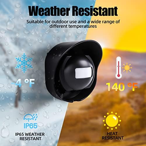 328ft Range Wireless Driveway Alarm, Outside Motion Sensor Alarm