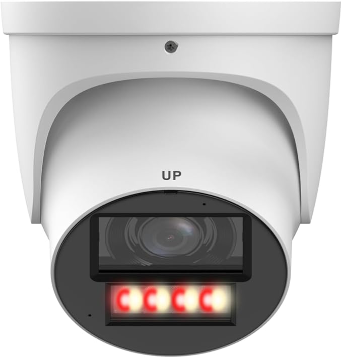 EmpireTech Smart IR and Warm Dual Lights 4MP 1/1.8" CMOS Turret IP POE Camera,Two-Way Talk,IVS,Motion Detection,IPC-T54PRO-AS (3.6mm)