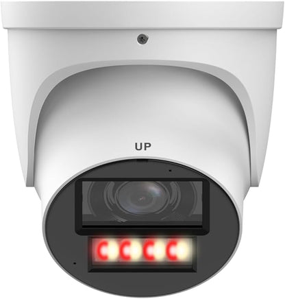 EmpireTech Smart IR and Warm Dual Lights 4MP 1/1.8" CMOS Turret IP POE Camera,Two-Way Talk,IVS,Motion Detection,IPC-T54PRO-AS (3.6mm)