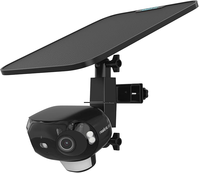 2 in 1 Camera Gutter Mount for Reolink Argus 4 Pro 4K Solar Security Cameras (Black)
