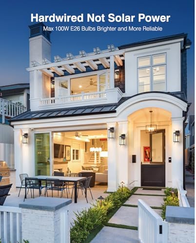 VIANIS Bronze Large Dusk to Dawn Porch Lights Outdoor, Easy to Install