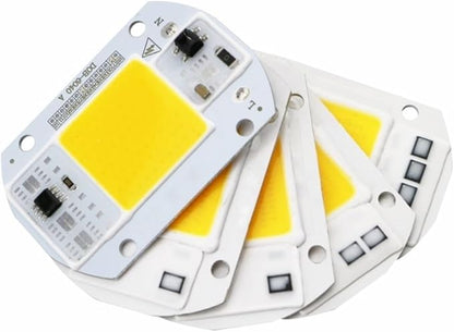 Fengyan Landscape lights LED COB Lamp Chip 10W 20W 30W 40W 50W AC 220V Smart IC LED Beads DIY For LED Floodlight Spotlight Cold White Warm White LED Street Lamp ( Color : Cold White , Size : 10W )