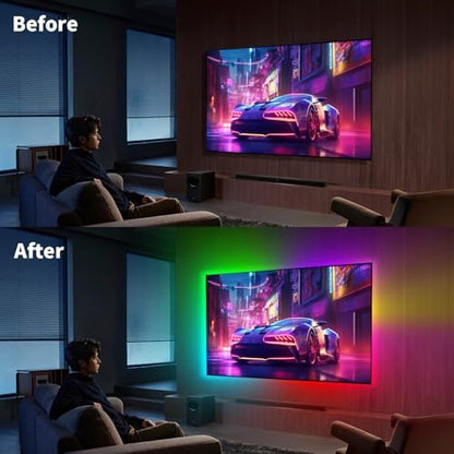 iNextStation 32.8FT Smart IC Neon LED Strip Lights RGB USB LED Rope Lights