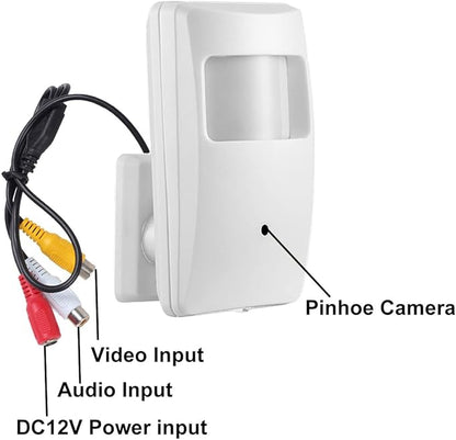1/3 CCD 1000TV HD Mini CCTV Security Camera 3.6mm 90Degree PIR Housing Hidden Surveillance Camera Pinhole Lens for Home Security