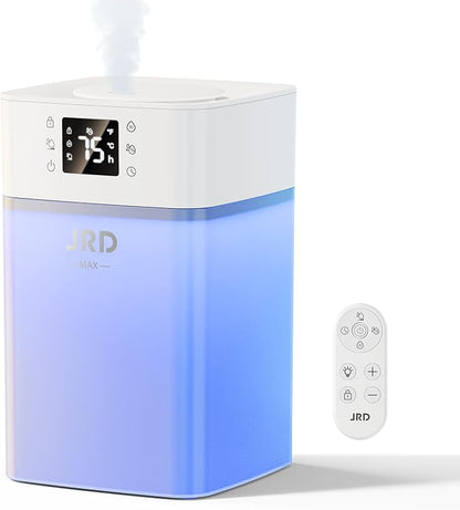 JRD Humidifiers 4L for Bedroom, Cool Mist Humidifier for Large Room, 40H Runtime, Night Light, 360° Nozzlefor Home, Office, Baby Nursery, Plants