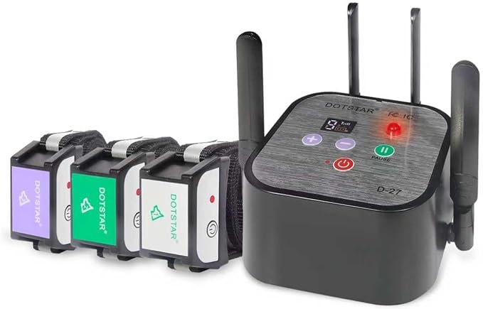 Dog Wireless Fence 2026 Newest Pet Electric Intelligent Containment System, Low Battery AI Smart Alarm Dog Out of Range Reminder, Display Receiver Battery Level, Rechargeable Waterproof Dog Fence