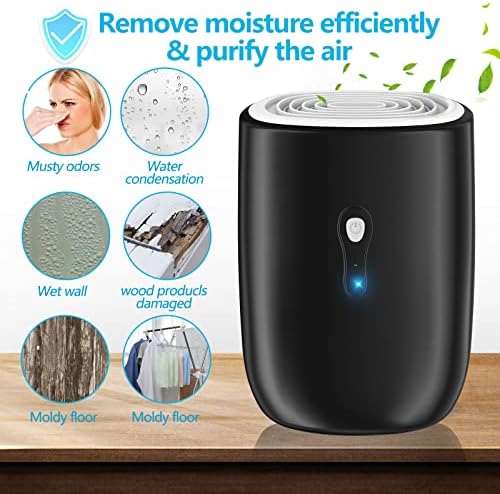 Dehumidifiers for Home 27oz(800ml),Auto Shut off with Drain Hose
