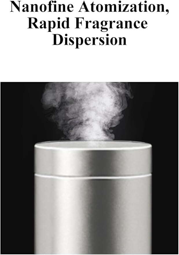 Waterless Essential Oil Diffuser, Portable Nebulizer with 3 Intensity Levels, Battery Powered for Car Home Office (M202S)