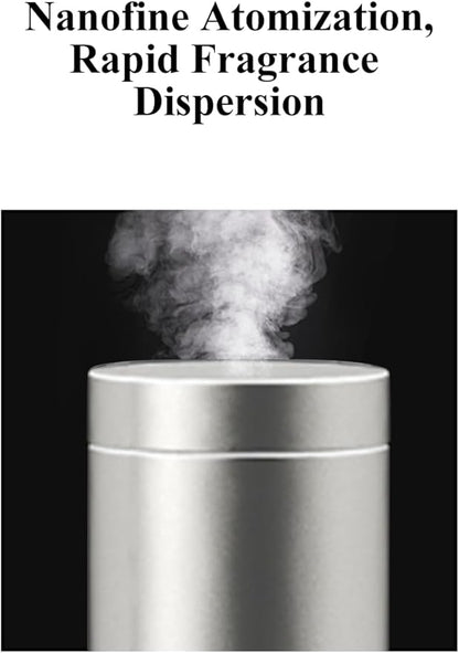 Waterless Essential Oil Diffuser, Portable Nebulizer with 3 Intensity Levels, Battery Powered for Car Home Office (M202S)