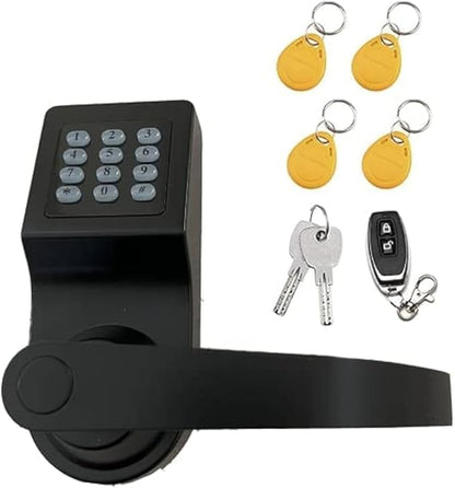 Colosus Electronic Trusted Digital Keyless Door Lock, Keypad – Smartcode Security, Grant & Control Access for Home, Office (Black - 4 Key Fobs)