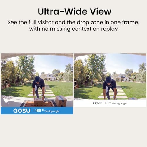 aosu 5MP Ultra HD Wireless & Wired Video Doorbell Camera