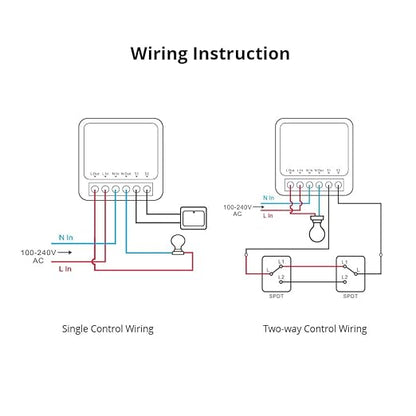 Ewelink 16A Zigbee Mini Smart Wireless Light Switch Controller Module with Timer&Schedule for Home Automation DIY,Compatible with Alexa Echo, SmartThings, ZigBee 3.0 Hub Required,2 Pack
