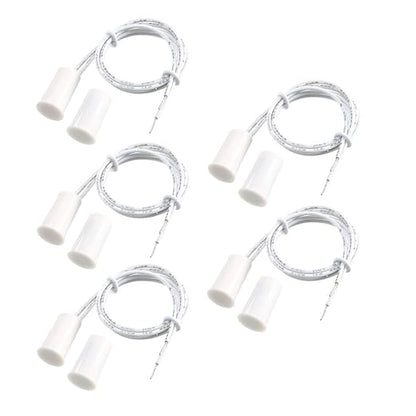 Magnetic Reed Switch RC-33 NC Recessed Wired Window Door Contact Sensor for Home Security and Burglar Alarm Systems 5 Pcs