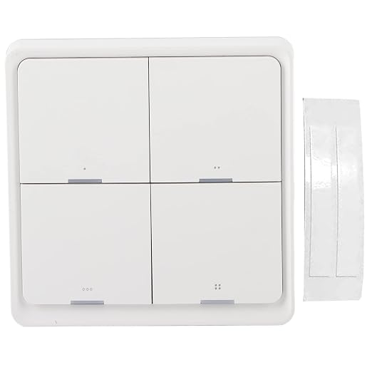 Zopsc Wireless Scene Switch, ZigBee Smart Wall Switch, 4-Way Panel with Mobile Phone APP Control, Intelligent Scene Controller for Home Automation