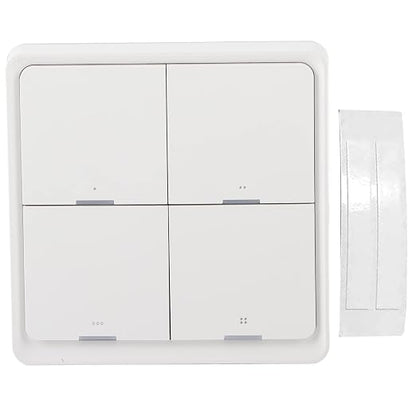 Zopsc Wireless Scene Switch, ZigBee Smart Wall Switch, 4-Way Panel with Mobile Phone APP Control, Intelligent Scene Controller for Home Automation