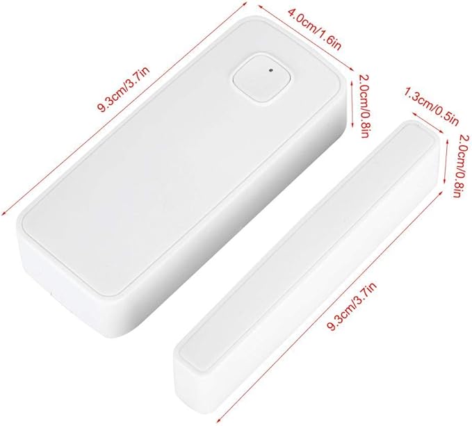 Smart Door&Window Sensor Alarm Compatible with and Home Tuya 45m 2.4g Control by app for Home Security