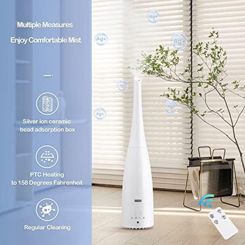 Warm & Cool Mist Humidifier with Remote,2.3L