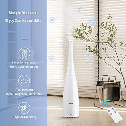 Warm & Cool Mist Humidifier with Remote,2.3L