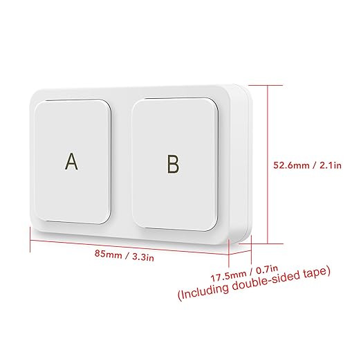 Smart Switch, 2 Way Smart Remote Smart Scene Switch Smart Scene Switch for Tuya Zigbee Connection