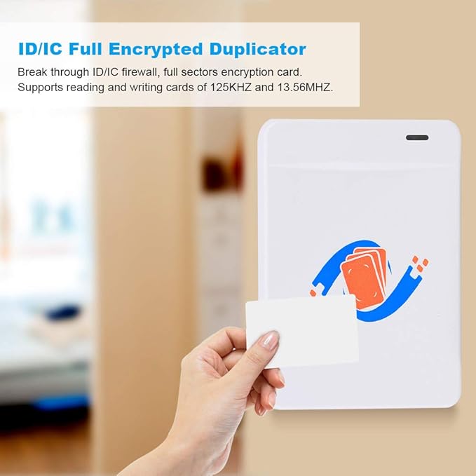 Sonew NFC Card Duplicator ID/IC Card 125KHZ/13.56MHZ Full Encryption Decoding Duplicator Type‑C Interface for Door/Elevator Access System